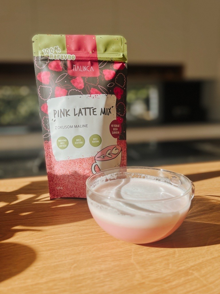 Pink latte mix