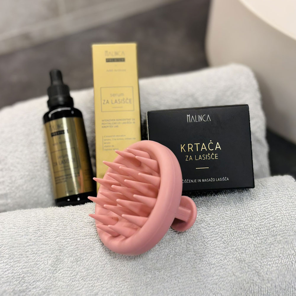 Paket serum i četka za vlasište