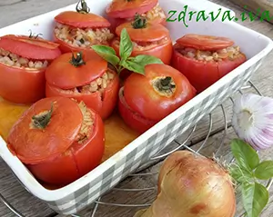 Pečene rajčice punjene ječmom