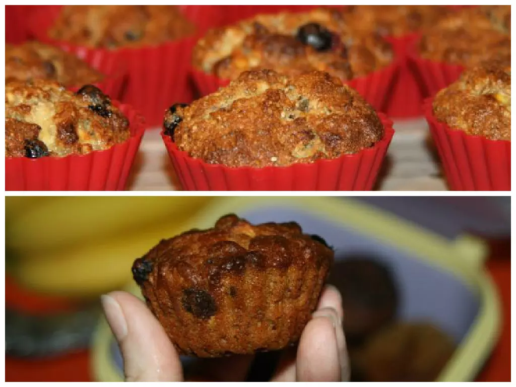 Muffini sa zobenim pahuljicama i borovnicama