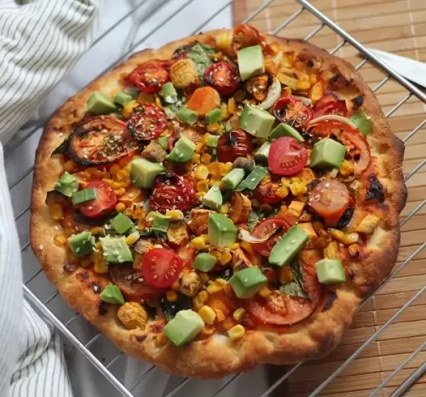 Zdrava veganska pizza
