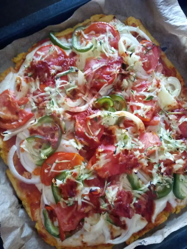 Zdrava pizza s palentom